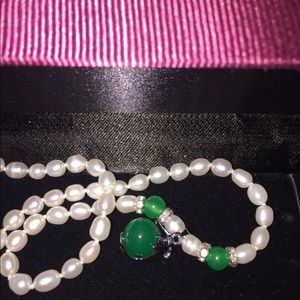 Pearl and Jade necklace